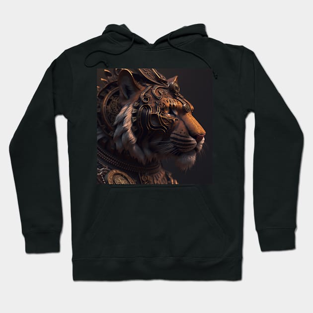 Byron The Armored Tiger Hoodie by Jades-Corner